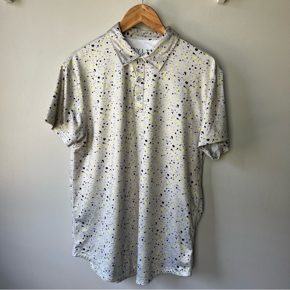 BYLT Premium Basics Men's Performance + Polo Shirt Light Gray Size Medium